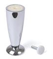 PIEDINO CONICO IN PLASTICA H 12 CM CROMO