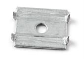 PIASTRINA FERMASCHIENA A 4 PUNTE MM.21X17 ZINCATA