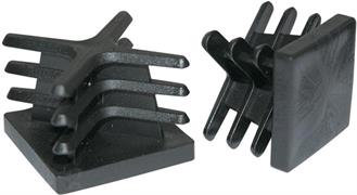 PUNTALE PER TUBO QUADRO DA 40 NERO