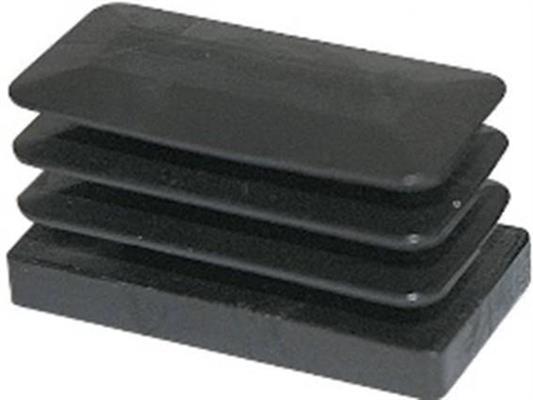 PUNTALE TUBO RETTANGOLO 30X100 NERO