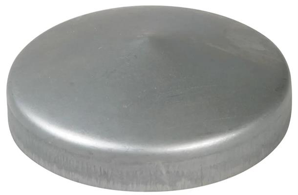COPRIPILASTRO IN ACCIAIO TONDO 101 MM GREZZO
