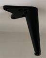 PIEDINO CONICO IN ZAMA H.100 MM. NERO OPACO