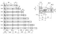 GUIDE PER CASSETTI cm 30 MARRONE