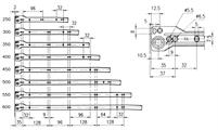 GUIDE PER CASSETTI cm 60 BIANCA