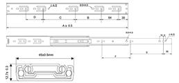 GUIDA ESTRAZIONE TOTALE cm 55 ZINCATA