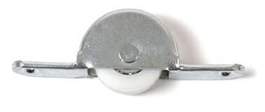 CARRELLO C/RUOTA SCANALATA 18 ZINCATO