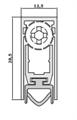 PARASPIFFERI IN ALLUMINIO CM.43