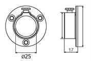 REGGITUBO TONDO 25 ORO