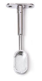 REGGITUBO OVALE REGOLABILE FORO CHIUSO 30X15 ALLUMINIO