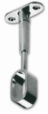 REGGITUBO OVALE REGOLABILE FORO CHIUSO 30X15 NICHELATO