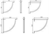 REGGIMENSOLA PER LEGNO 180mm CROMSAT