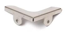 GANCIO FERMASPECCHIO AD ANGOLO 13X38 NICHELATO