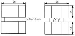 REGGIMENSOLA PER VETRO DA 0 A 15mm 35MM CROMSAT