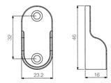 REGGITUBO TONDO 18 CROMATO