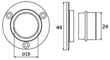 REGGITUBO TONDO SMONTABILE 18 CROMATO