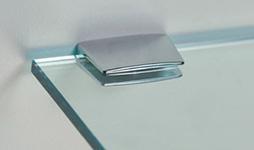 REGGIMENSOLA PER VETRO FINO A 10MM CROMO