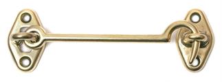 GANCIO FERMAPERSIANE IN OTTONE 80MM CROMO