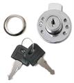 SERRATURA AD INCASSO CON CILINDRO 18X22 CROMATA