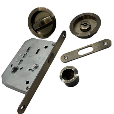 KIT TONDO IN ZAMA PER PORTE SCORREVOLI BRONZATO