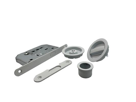 KIT TONDO IN ZAMA P/PORTE SCORREVOLI BIANCO