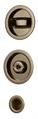 KIT TONDO IN ZAMA PER PORTE SCORREVOLI DA 45 A 50 BRONZATO
