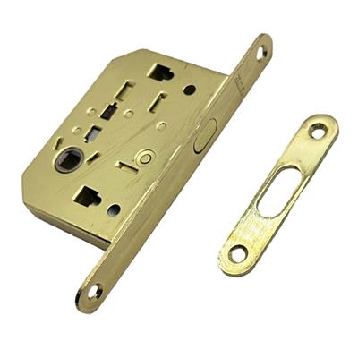 SERRATURA A GANCIO BORDO TONDO CON QUADRO ENTRATA 50 ORO