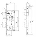 SER.B/QUADRO FORO CILINDRO E/50D/85 BRONZATA C/CONTROPIASTRA