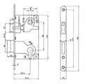 SERR.B/TONDO FORO CILINDRO E/50D/85 BRONZATA C/CONTROPIASTRA