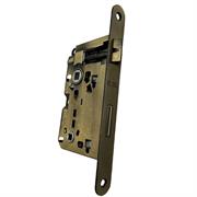 SERRATURA BORDO TONDO DOPPIO QUADRO ENT.50 DIST.70 BRONZATA