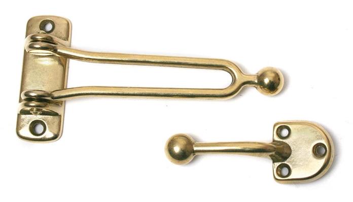 GANCIO IN OTTONE PER PORTE MM.130*65 BRONZATO
