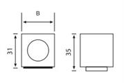 FERMAPORTA QUADRO IN ZAMA CON MAGNETE CROMSAT
