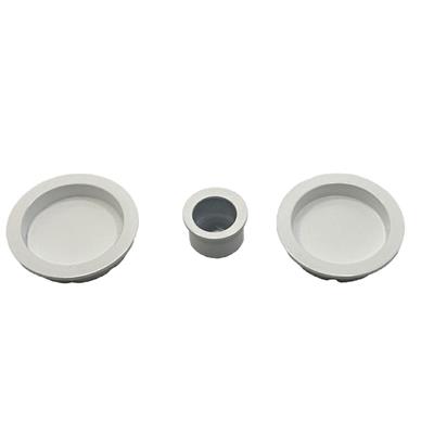 KIT TONDO CIECO IN ZAMA PER PORTE SCORREVOLI BIANCO