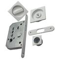 KIT QUADRO IN ZAMA P/PORTE SCORREVOLI C/SERRATURA BIANCO