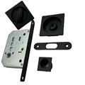 KIT QUADRO IN ZAMA P/PORTE SCORREVOLI C/SERRATURA NERO
