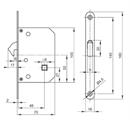 KIT QUADRO IN ZAMA P/PORTE SCORREVOLI 45/50 C/SERR.CROMSAT