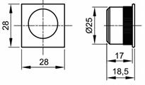 KIT QUADRO IN ZAMA P/PORTE SCORREVOLI 45/50 C/SERR.CROMO