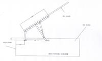 KIT LETTO A RIBALTA CON 2 BRACCI DA 1000 NEWTON NERO