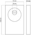 PROTETTORE REGOLABILE BLOK PLUS 108X70X15 PVD