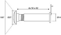 SPIONCINO IN OTTONE MM.50-82 ORO