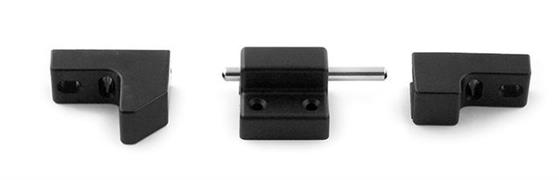 FERMA ANTE AUTOMATICO PER ANTE DOPPIE IN LEGNO NERO