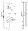 SERRATURA SCR. IN NYLON CENTR. ENT.50 DIST.85 F/CILIN. NERA