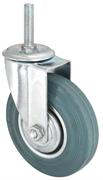 RUOTA IND.IN GOMMA GRIGIA MM 100 C/PERNO M12x45