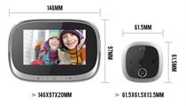 SPIONCINO DIGITALE WIFI 4,3 LCD C/SENSORE FOTO/VIDEO NERO