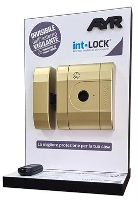ESPOSITORE CON SERRATURA INT LOCK BIANCO