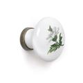 POMOLO TONDO IN CERAMICA SENZA DECORO 32MM BIANCO