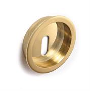 *MANIGLIA TONDA CON FORO IN OTTONE 48 ORO