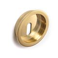 *MANIGLIA TONDA CON FORO IN OTTONE 48 ORO