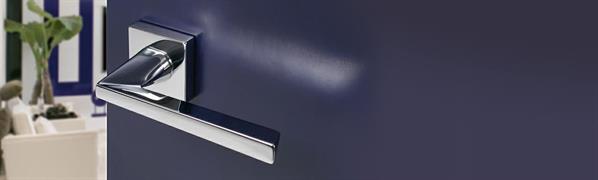 MANIGLIA SERIE MARECHIARO C/ROSETTA 45 FORO CILINDRO CROMO