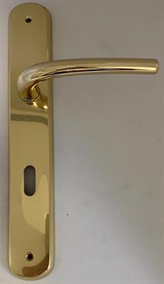 MANIGLIA SERIE RAVELLO C/PLACCA F/CILINDRO ORO