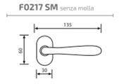 MEZZA MANIGLIA SERIE AMALFI SENZA MOLLA ROS. OVALE ORO